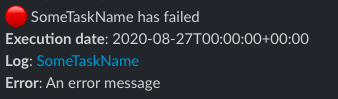 Slack notification